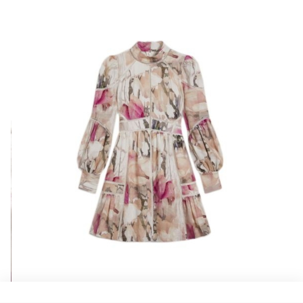 Ted Baker linnen midi drese